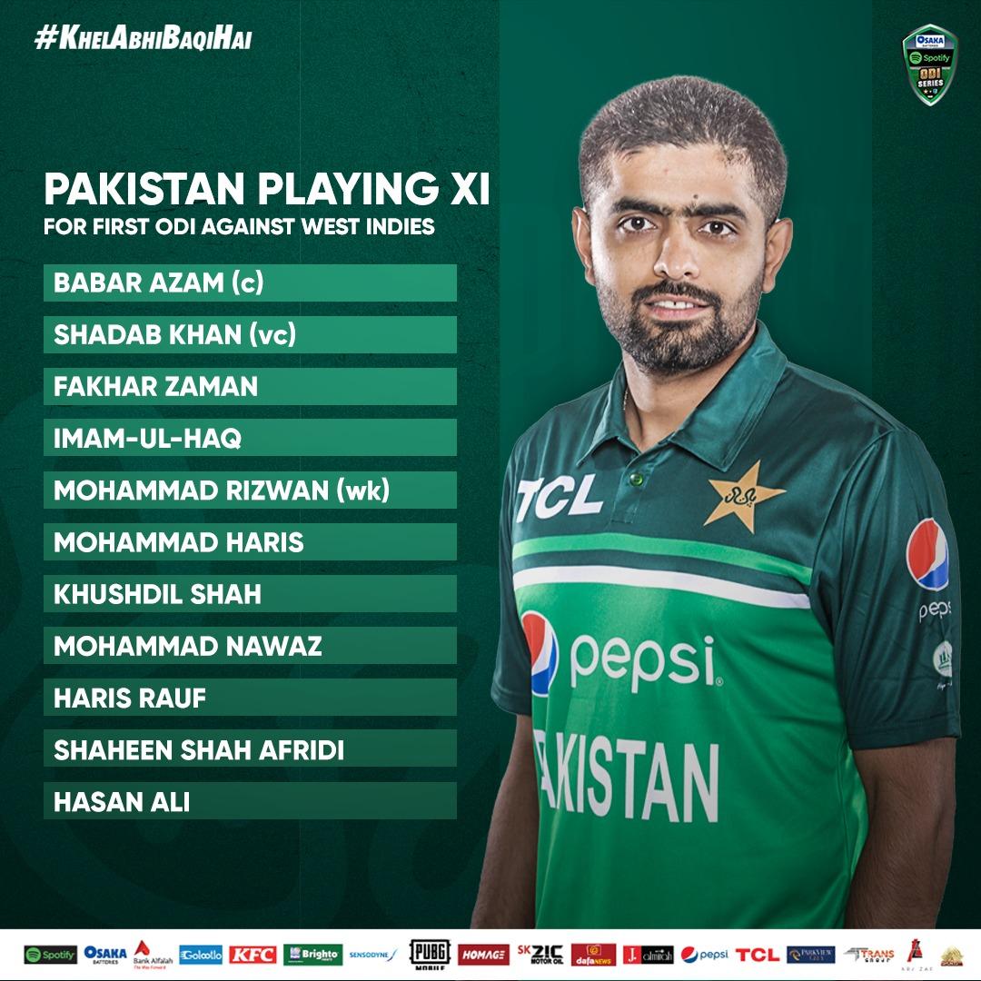 Good team 

Not off spin 🤔

Pakistan need Qasim Akram in number 5 

#Pakistan 
#PAKvWI 
#WIvspak