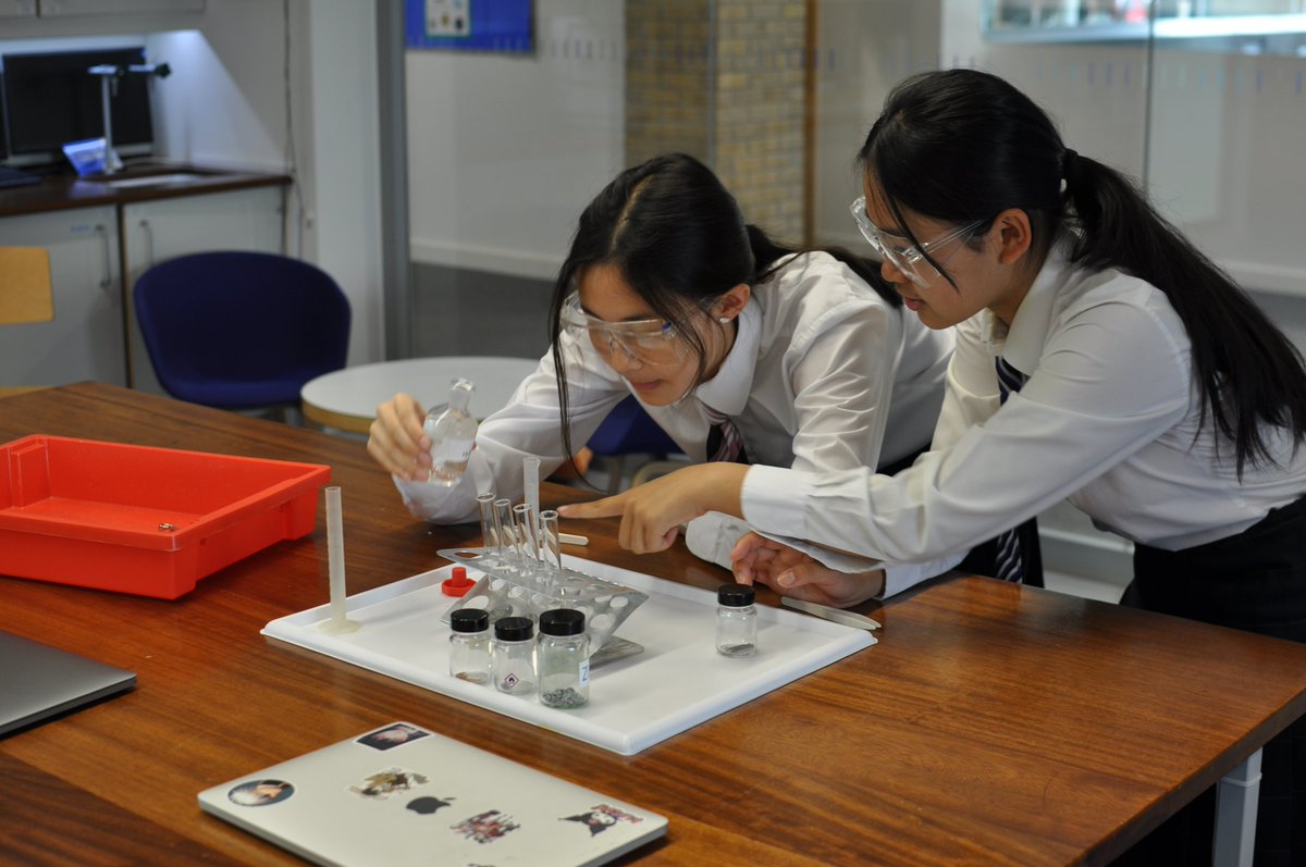 Our 4th form chemists have been reacting metals with acids today. #Uppingham4thForm #ForTheAlchemists #UppinghamChemistry