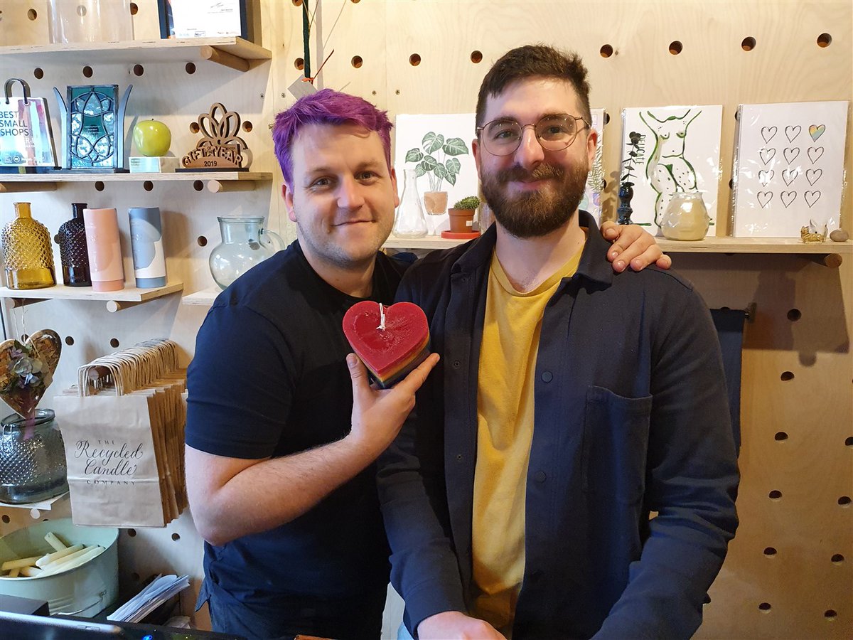 Just in time for Pride Month, our Pride candles have been highly commended at the #giftoftheyearawards. The individual colours of wax come from used candles donated to us by our lovely customers. And we donate 10% of the proceeds to LGBTQIA+ charities close to our hearts 💕