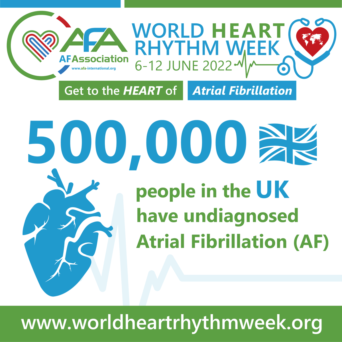 InspiraHealth1's tweet photo. 500,000 people in the UK have undiagnosed atrial fibrillation (AF). Identifying these patients is vital in reducing the number of AF-related strokes occurring each year 

#worldheartrhythmweek #WHRW2022 @KnowYourPulse @AtrialFibUK https://t.co/rC5zGuTpGH