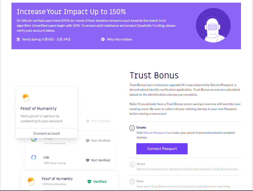 leizhang000's tweet photo. hi, Elites @gitcoin,  i am doing  now the upgrade of the  gitcoin trust bonus, before, there is no gitcoin passport verification, and now it must have to the gitcoin passport vertification, is that the correct way? i would be very appreciated if you can reply me. https://t.co/txWd6eeIVu
