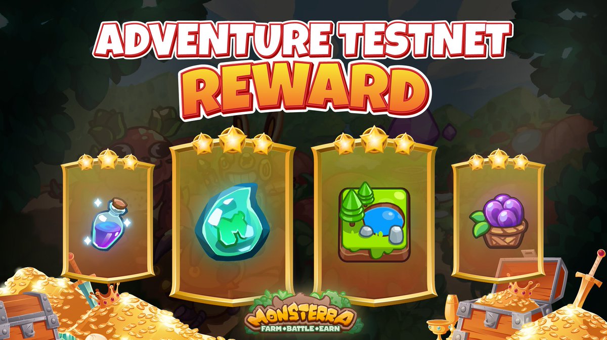 Monsterra_P2E's tweet photo. 💥Hurry up! #AdventureTestnet Reward is waiting for you💥
The long-awaited battle testnet has risen to existence. The victory and #reward awaits you, soldiers! 💰
Fight & grab:
▪️MAG
▪️Evolution Potions
▪️Landplots
▪️Food
The richer, the stronger your territory. Let's GAIN!🔱 https://t.co/VYkO7xYJSe