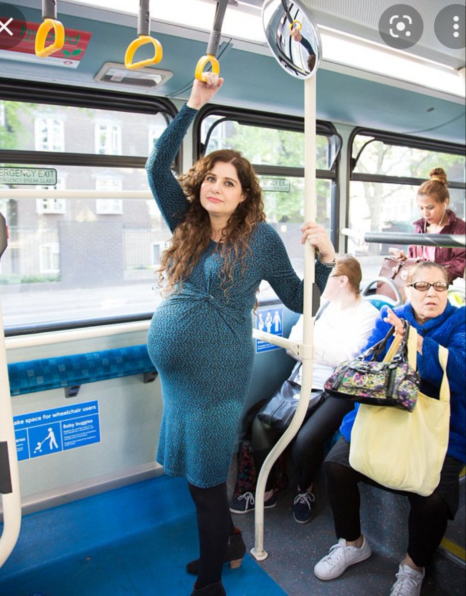 LorraineMathe2's tweet photo. Everyone knows you should give up your seat on public transportation to pregnant people, right? What percentage of people would offer their seat on public transportation for example a bus or train to a pregnant woman? #Humanity https://t.co/KvqQNsjv2L