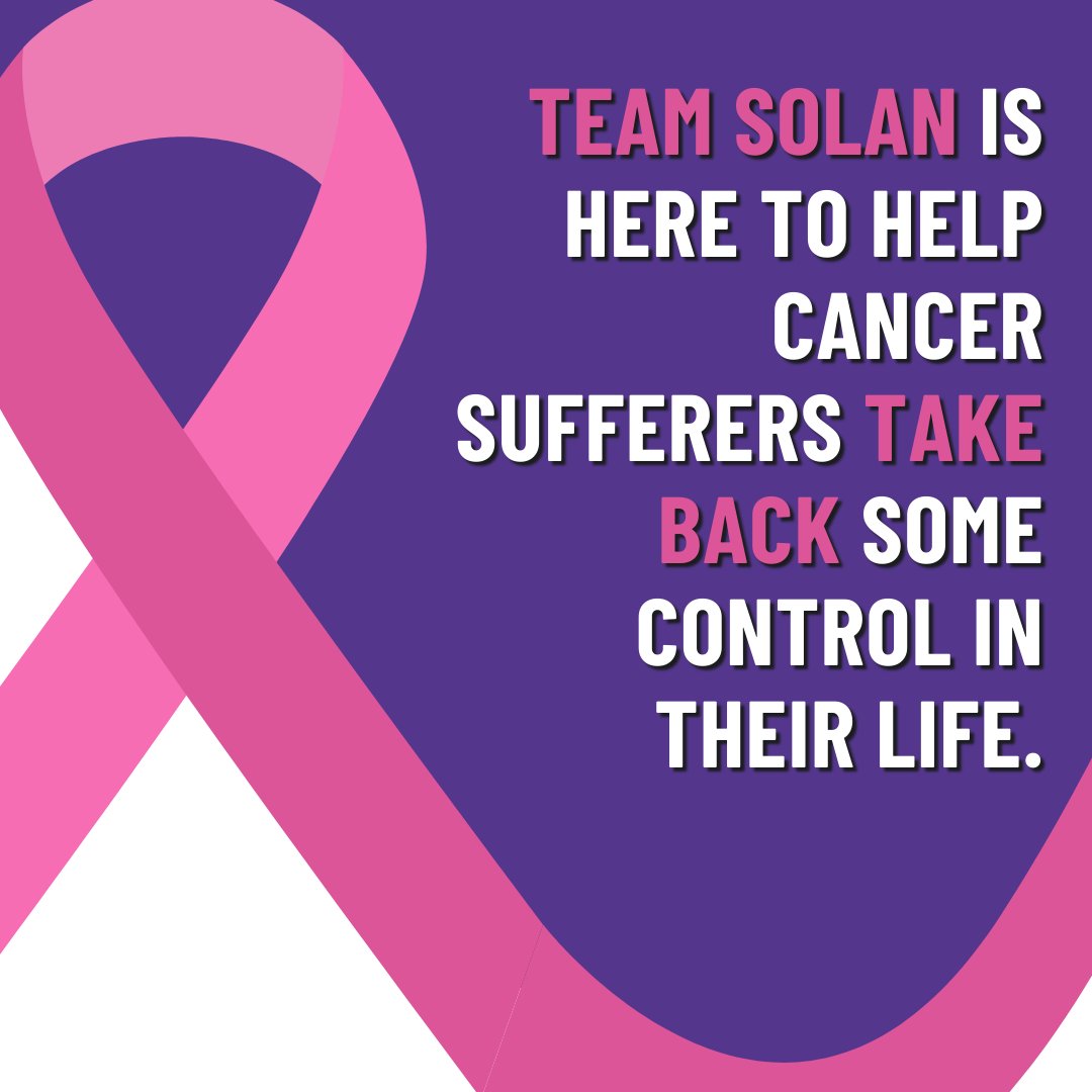 Have you recently had a cancer diagnosis? If so please reach out to us! Here's some ways we can help:

💜 Transport to appointments
💜 Help with your home
💜 Mobility aids
💜 Financial support 
💜 Counselling 
💜 Wigs

Get in touch to find out how #TeamSolan can help you 🤝