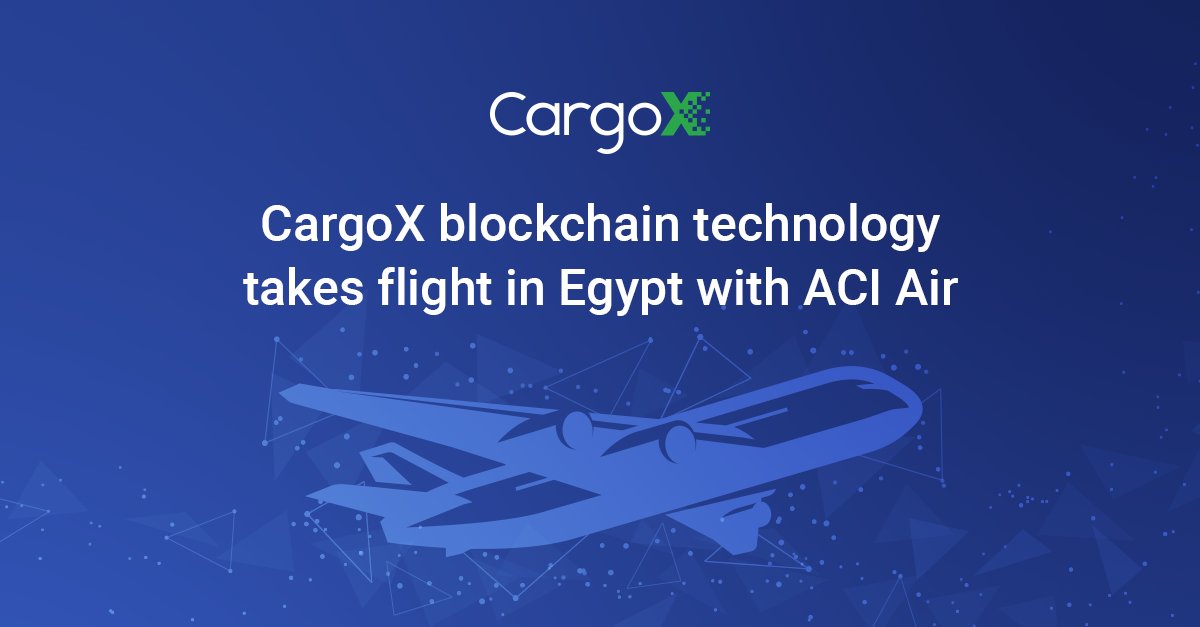 CargoX on Twitter "The CargoX Platform, integrated with the Egyptian
