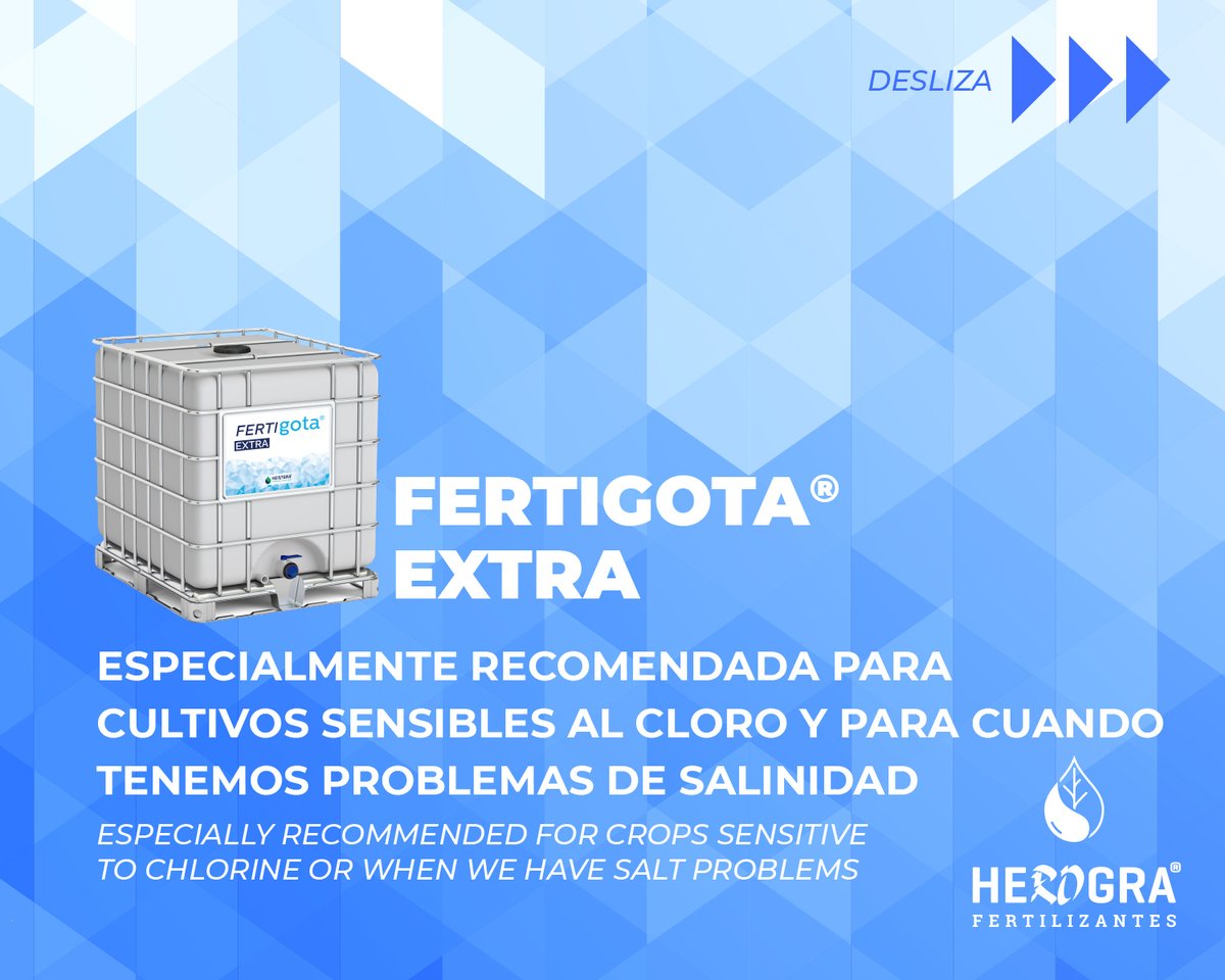 HerograGroup's tweet photo. 🌱 Nuestra gama de fertilizantes líquidos #Fertigota utiliza el potasio de formas diferentes, dependiendo de las necesidades de tu cultivo. 

🍃 Aunque todos coinciden en que están compuestos al 100% por nutrientes para plantas. https://t.co/igNPLS5KOW