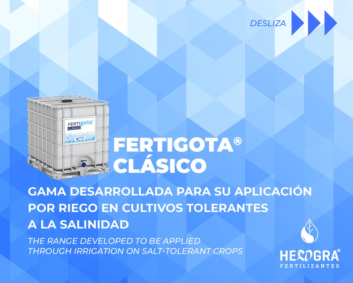 HerograGroup's tweet photo. 🌱 Nuestra gama de fertilizantes líquidos #Fertigota utiliza el potasio de formas diferentes, dependiendo de las necesidades de tu cultivo. 

🍃 Aunque todos coinciden en que están compuestos al 100% por nutrientes para plantas. https://t.co/igNPLS5KOW