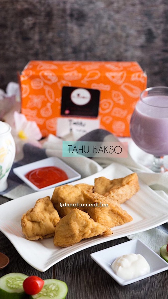 Bakso dalam tahu. Order lewat gofood atau shopee food di DNocturn Coffee ☺️#pentol