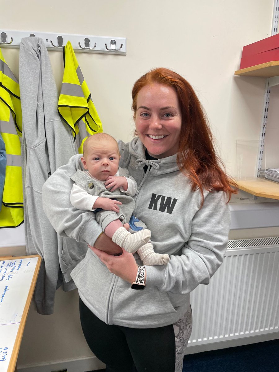 We had baby Jack in yesterday morning brightening our morning up ☀️ he gives the best cuddles! 😊