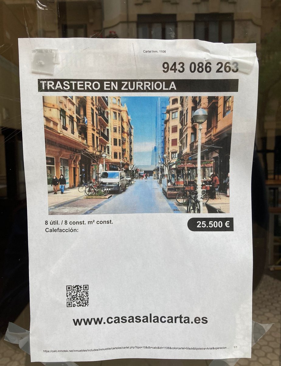 jonpagola's tweet photo. - Trastero bat Grosen, 25.000 euro.
- 5.000 etxe hutsik (soilik Donostian). 

Ven y cuéntalo. https://t.co/uCCNVXlFOU