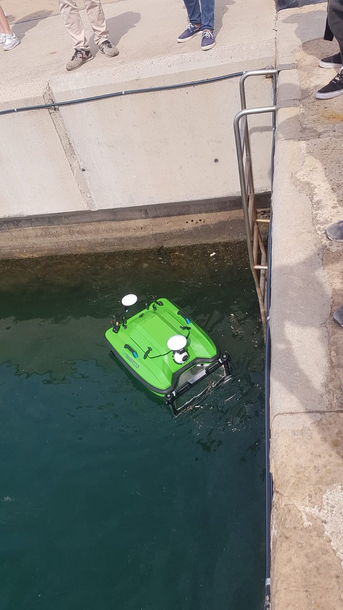 gpaseabots's tweet photo. We have just carried out a trial at @PortTarraco with our #SB100CLEANER.🛥️ This #USV, designed to remove floating waste and #hydrocarbons, is the basis of our new service #SocialCleanerSeabot, launched by #GPASEABOTS and the third sector organization @TEBcooperativa. #drone https://t.co/2GPZPMkoO0