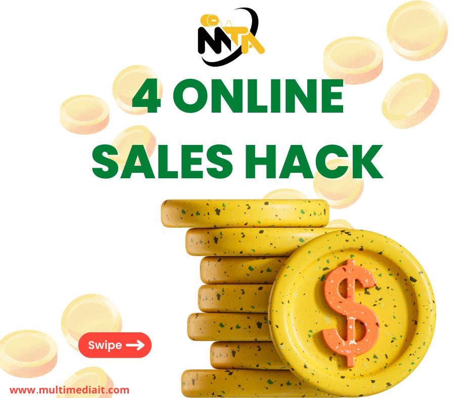 multimediaitbd's tweet image. Sales teams have to become experts at only managing their time but maximizing it. Here are some simple “hacks” that you and your sales team can use to maximize your selling time.
𝟒 𝐎𝐧𝐥𝐢𝐧𝐞 𝐒𝐚𝐥𝐞𝐬 𝐇𝐚𝐜𝐤.