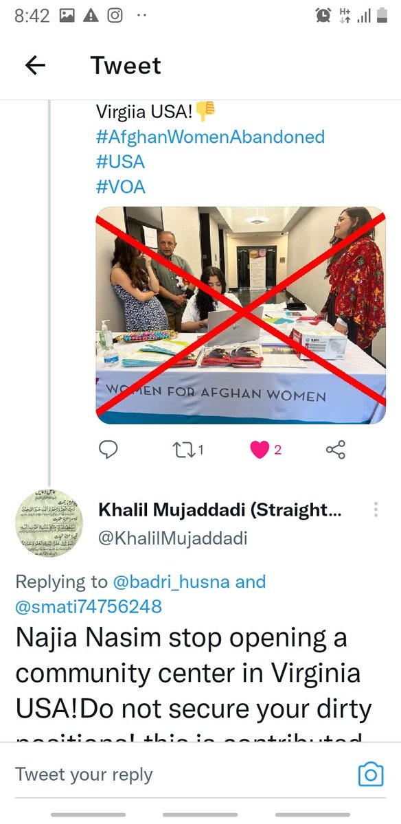 KhalilMujaddadi's tweet photo. @canadavisa_com Najia Nasim is in Canada for asylum-seeking! She has committed humanitarian violations against vulnerable women in Afghanistan &amp; she is involved in corruption/ fraud &amp; abandoned! Contact us for poof documents as available!!!!!!!!
@Savant_Intel_CA
@IntelligenceCN
@WAWHumanRights https://t.co/MCdlIJXE1D