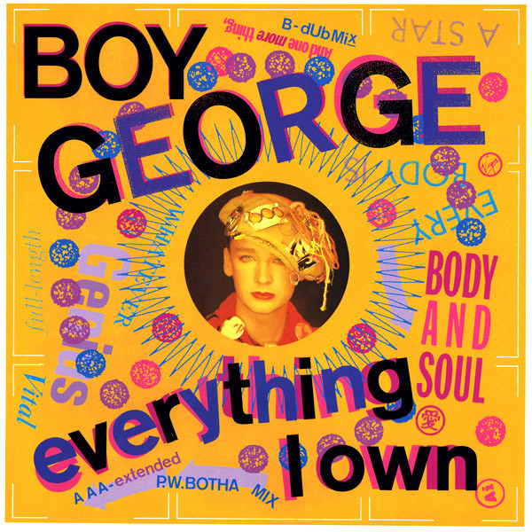 aresluoga's tweet photo. Four promotional singles were taken from #BoyGeorge's 1987 debut solo studio album, #Sold.
#EverythingIOwn (UK #1)
#KeepMeInMind (UK #29)
#Sold (UK #24)
#ToBeReborn (UK #13) https://t.co/TFmwnLFjQK