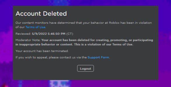 DDORoblox's tweet photo. People seem to be getting their accounts deleted for Raise a Floppa content on #Roblox! 

Examples are @DomesticYt &amp; @bolekinds! Their accounts got terminated for “inappropriate behavior”, but after further investigation they just got banned for Raise a Floppa kits or games! https://t.co/CTChTSj396