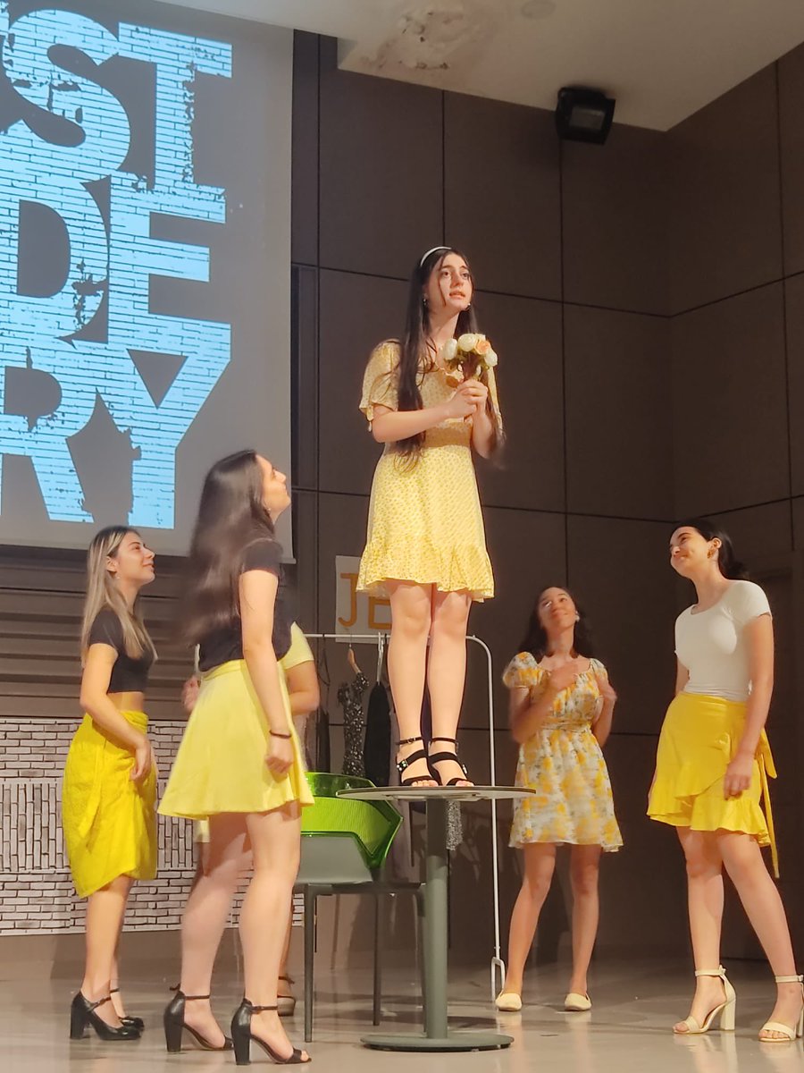 dogakolejibuca's tweet photo. İTÜ ETA Foundation Buca Doğa High School students interpreted the play West Side Story. Congratulations to all our students… @KvancBarlas @ISILBLT @Melahatsengul1 https://t.co/VX9FQEp4rn