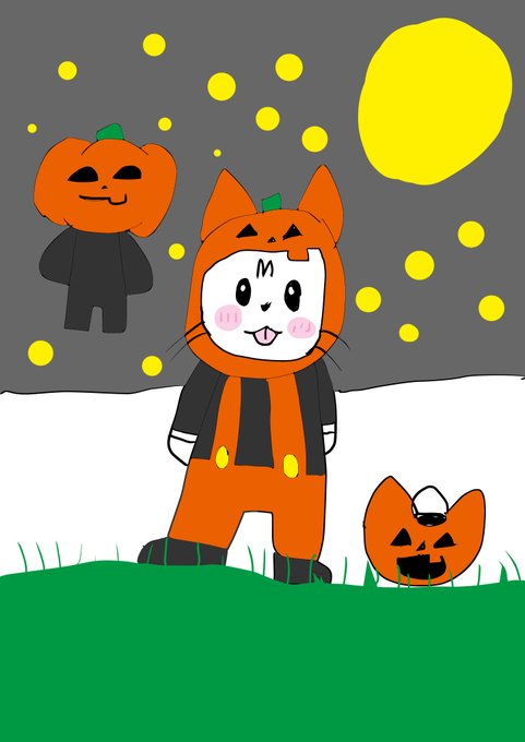 ハロウィン猫のtwitterイラスト検索結果