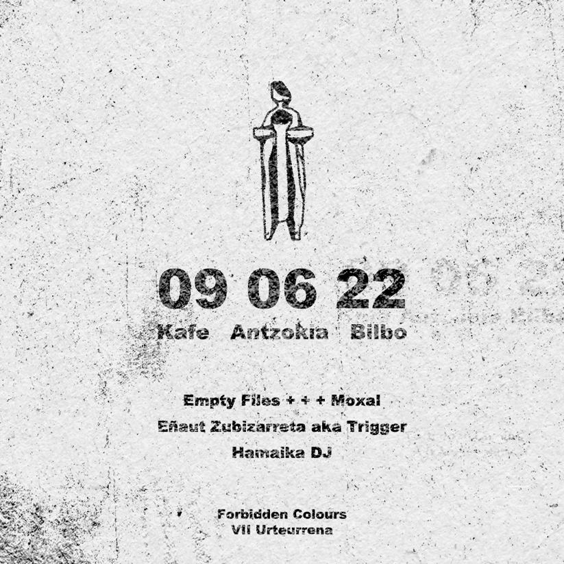 kaom_blog's tweet image. 📣 ¡Bilbo! 

Mañana en el @kafeantzokia Fiesta VII de #ForbiddenColours con @empty_files + #moxal, #trigger y #hamaikadj 

🎫 ¡GRATIS!