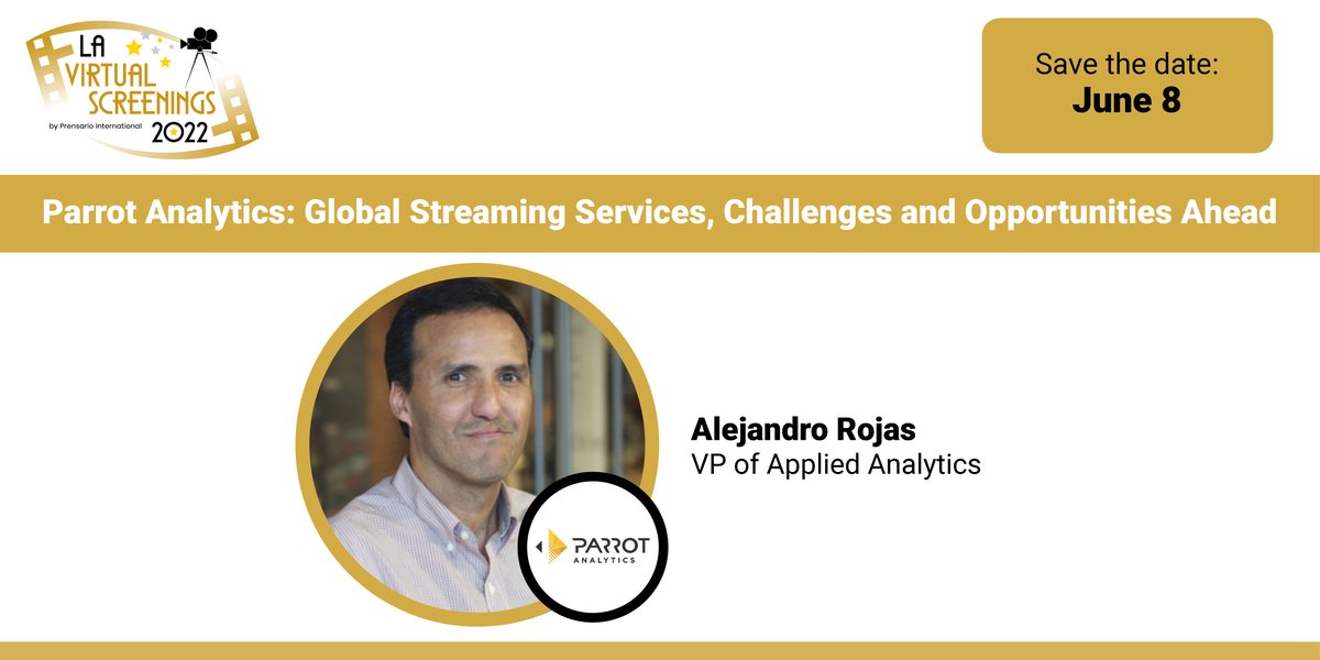 VScreenings's tweet photo. 🙌 Visit #LAVirtualScreenings!
🗣️Key global decision-makers are part of #VSNext
📆 AVAILABLE NOW: 'Parrot Analytics: Global Streaming Services, Challenges and Opportunities Ahead'
@ParrotAnalytics
📝Register for free: https://t.co/x9mDHEchCc #LAVS https://t.co/rnG8dJNprd