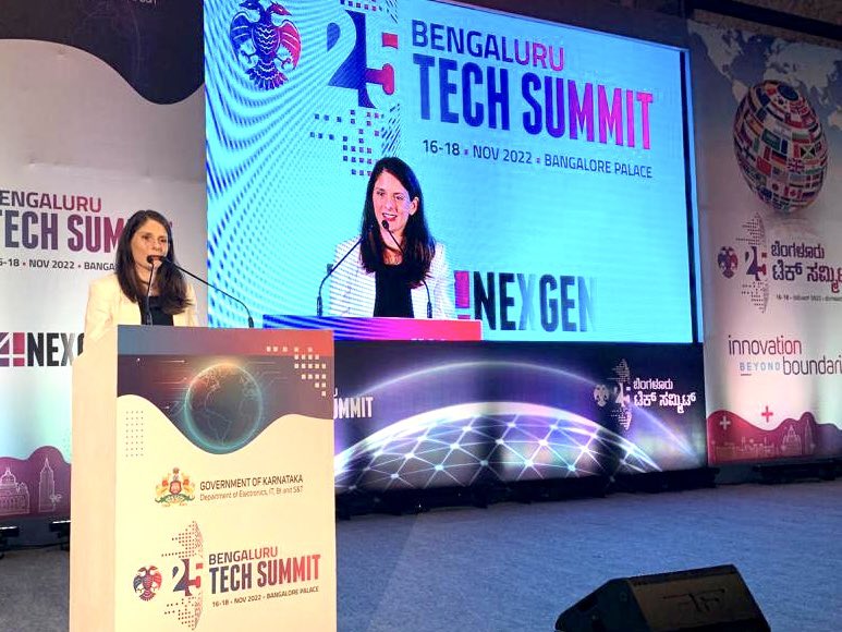 AusCGChennai's tweet photo. Australia will have an active presence at the Bengaluru Tech Summit in Nov 2022 building on our high profile participation last year (when we announced we’re opening a new CG in #Bengaluru!). Joined Minister @drashwathcn and 🇦🇺companies for the launch today #Tech4NextGen https://t.co/7AfsoWpqOJ