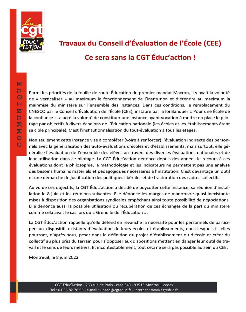 CGT ÉDUC'ACTION 03 ( Syndiquez vous ! ) tweet media