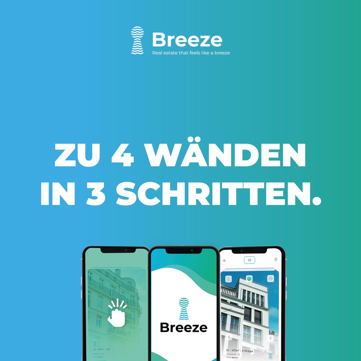Breeze bringt dich in 3 einfachen Schritten zu deiner Traumwohnung: Anklopfen, Besichtigen und Entscheiden.
#Berlin #Wohnungssuche #BreezeApp #WohnungssucheBerlin #WohnungBerlin #berlinflats #berlinrealestate #MatchedwithBreeze