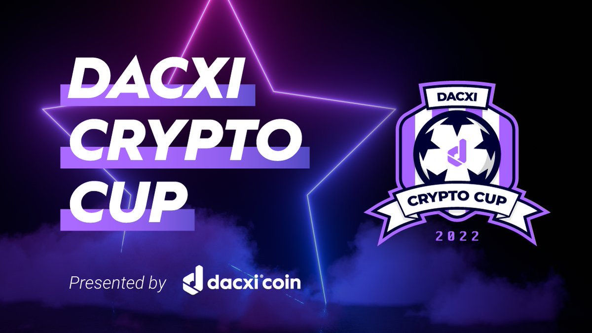 DacxiCoin's tweet image. ⚽ Crypto fans, start your warm-up now ⚽
In just 24 hours the whistle blows to kick off the Dacxi Crypto Cup 2022. Check back tomorrow when we reveal everything you need to get onto the field and into the game!
#Dacxi #DacxiCryptoCup2022 #CryptoCup