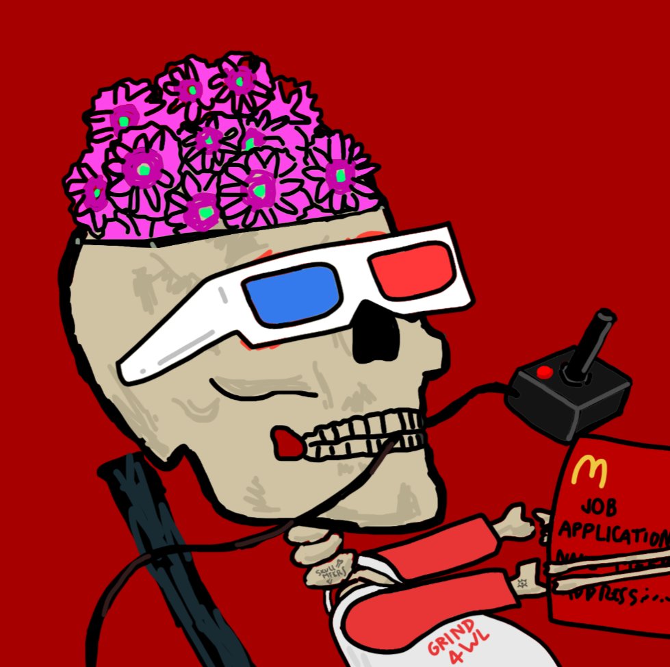<a href="/skull_mfers/">Skull Mfers</a> @_nemonium <a href="/nemo13/"></a> <a href="/PotyWeijie/">Meow</a> i got my nft skull mfer 30 <3