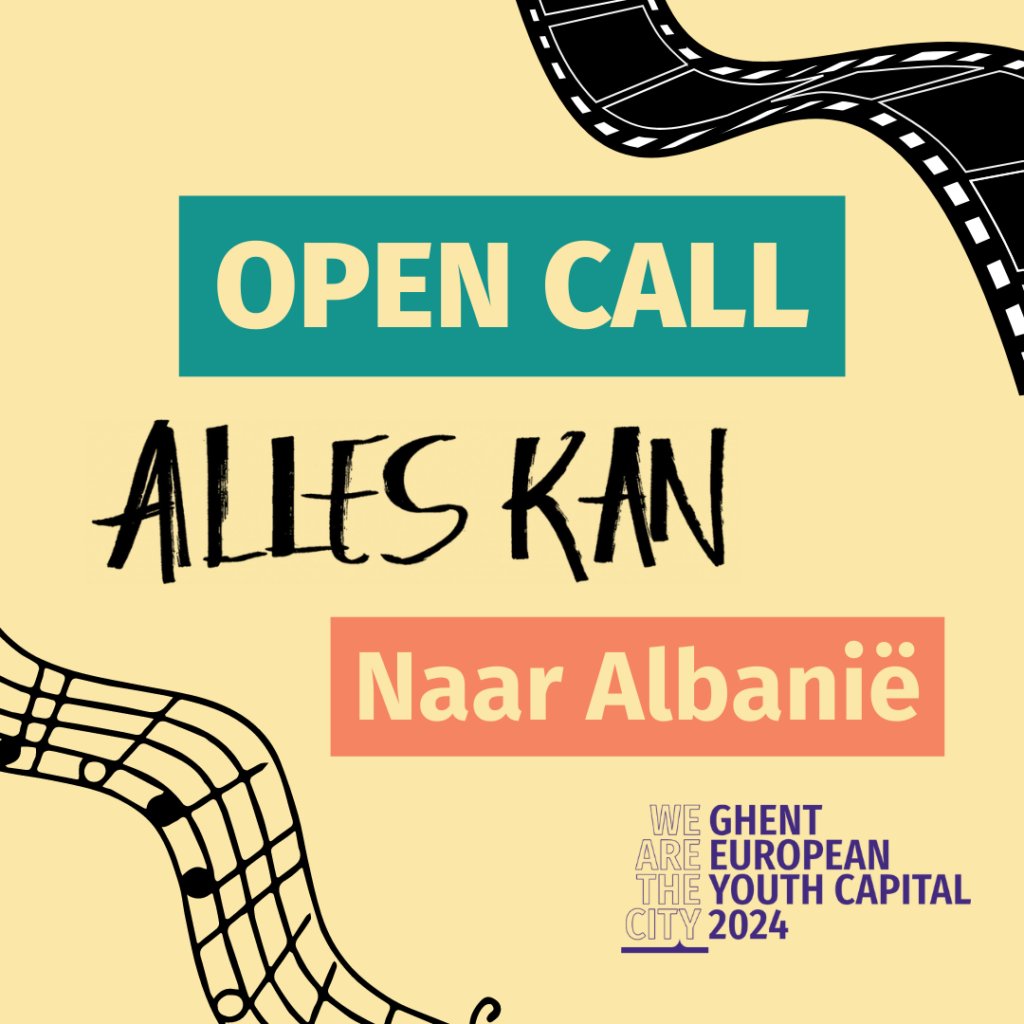 This week our Ghent project support service for young people with ideas, named "Alles Kan", launched an open call for creative youngsters who want to go on exchange to Albania (#EYC2022). There they can share inspiration and experience with other young creatives #eyc2024