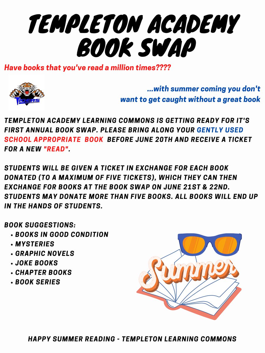 TempletonLearn1's tweet photo. Books are starting to come in for the book swap!!!! @TempletonAcad @NLESDCA https://t.co/8dKEwZg59j