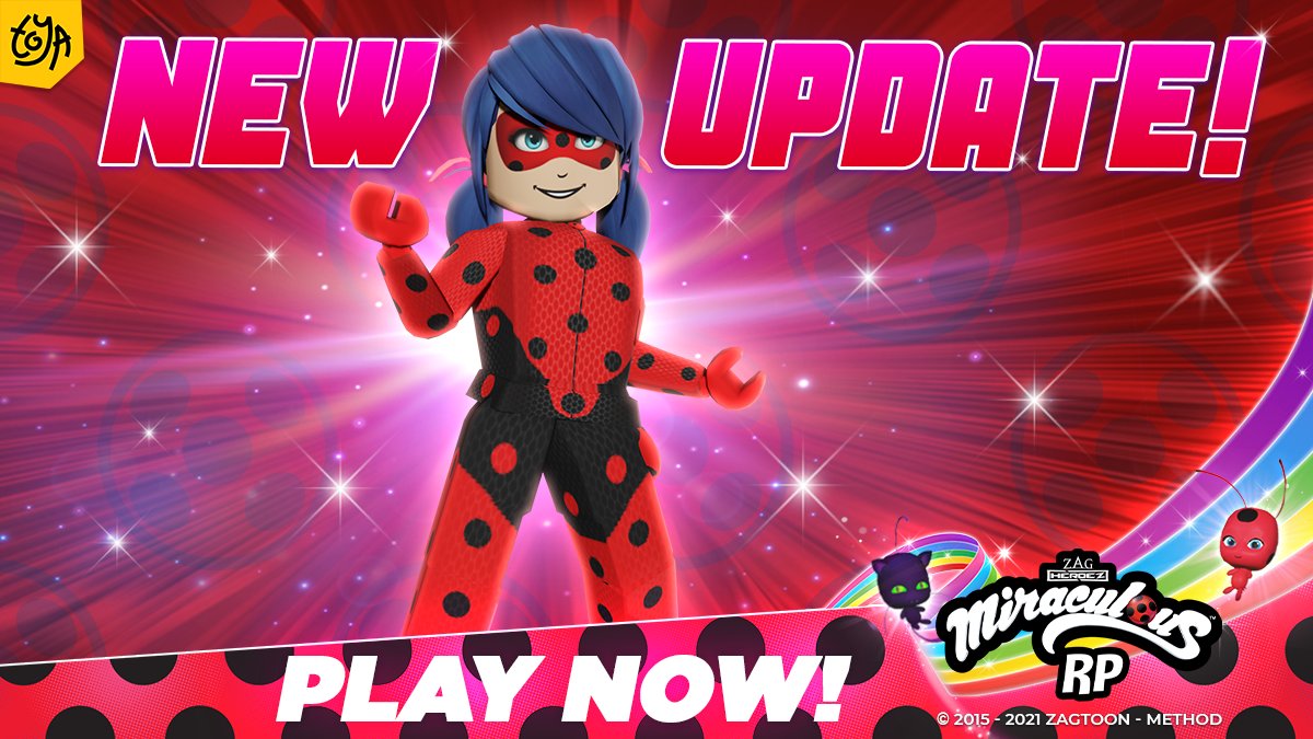 Toya Play on X: ✨ Miraculous WEEKLY UPDATE ✨ 🐞 Scarabella is now in game,  on the Quest Stand! 🐞 Cat Blanc is now in game! 🐞 Zag Stand changes every  Sunday!