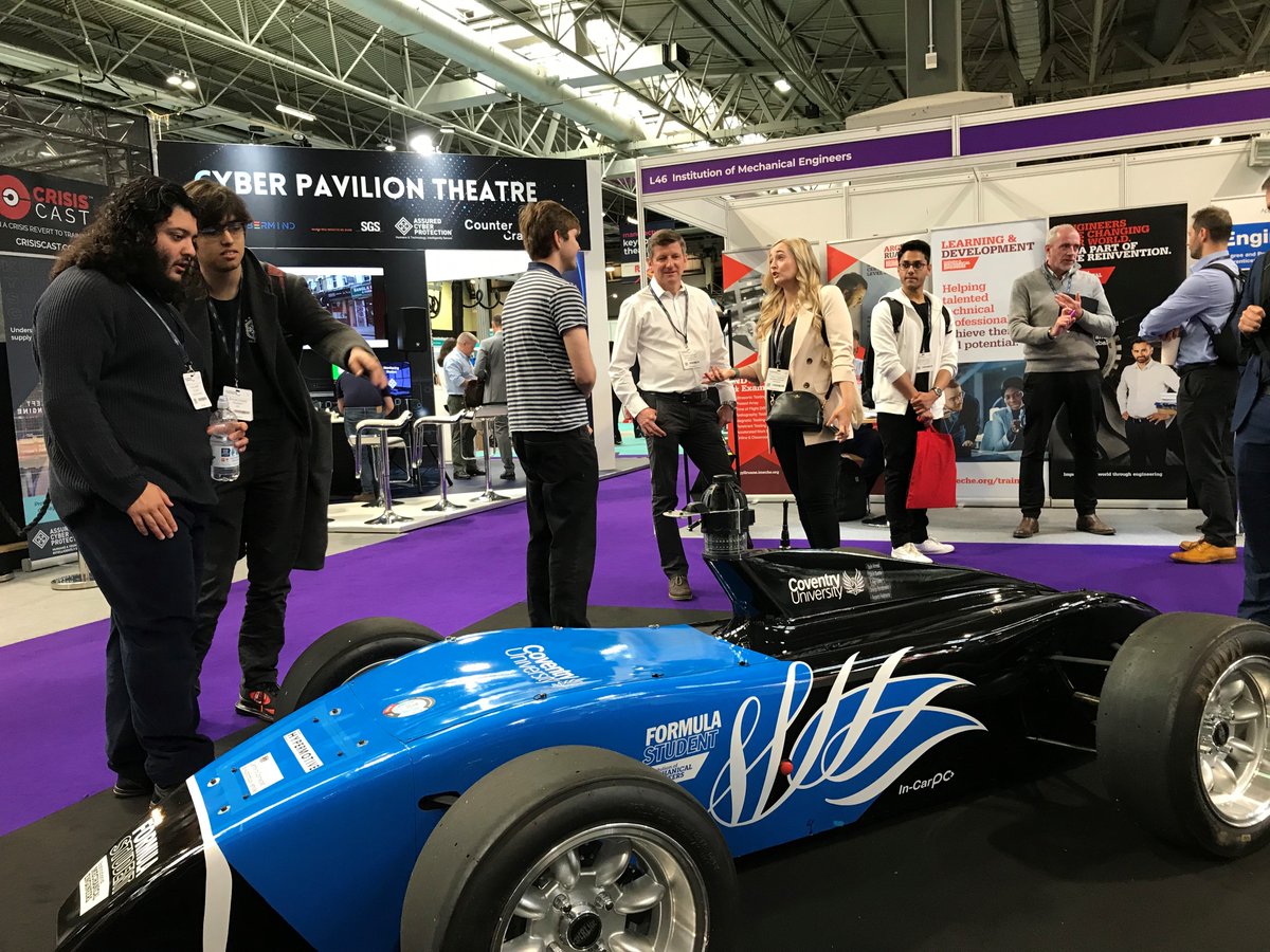 We are delighted to meet members of the <a href="/covcampus/">Coventry University</a>’ FS-AI <a href="/cuphoenixracing/">Team Phoenix Racing</a> and UAS Challenge teams at the @MandEWeek <a href="/eng_expo/">Engineering Expo</a> today – be sure to visit them, their UAS and autonomous car in the Innovation zone!

➡️ ow.ly/8Czw50JsmJI