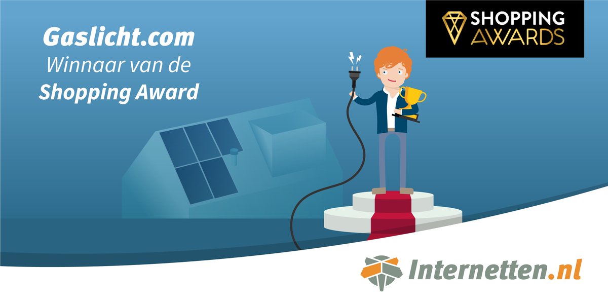 🎉 Gaslicht.com heeft de Shopping Award 2022 gewonnen. Gefeliciteerd collega’s! 👏 #trots #shoppingawards