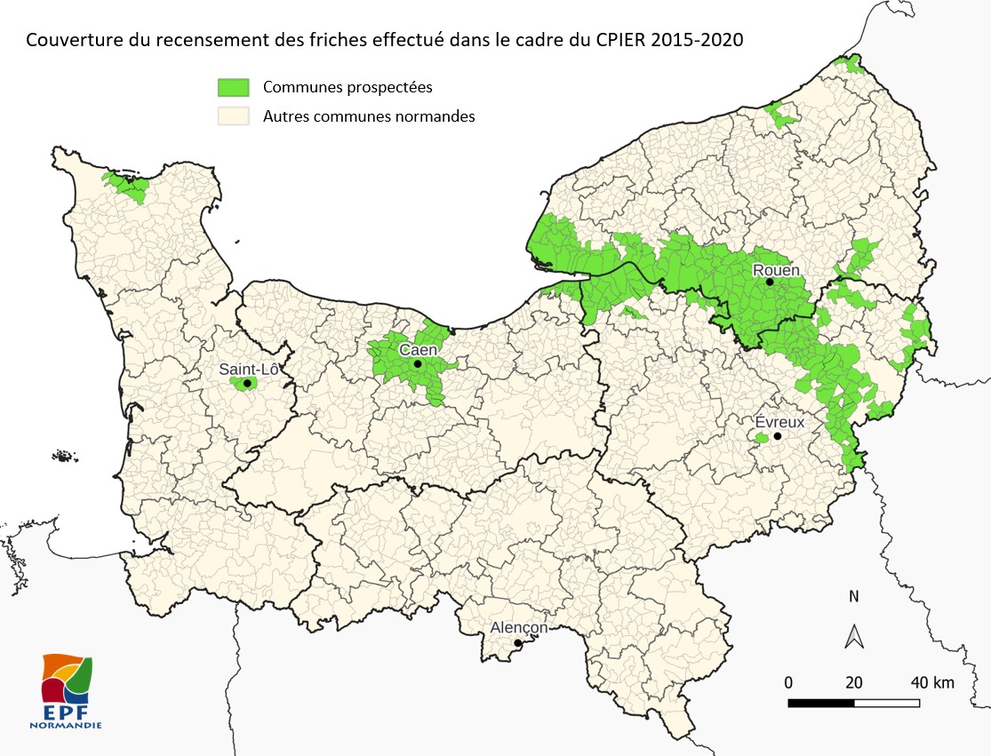 Dans le cadre du CPIER 2015-2020, l’<a href="/EPFNormandie/">EPF Normandie</a> a mené un recensement des friches d’activités des agglomérations normandes et des communes de la vallée de la Seine. Les données sont désormais téléchargeables sur GeoNormandie : geonormandie.fr/geonetwork/srv…