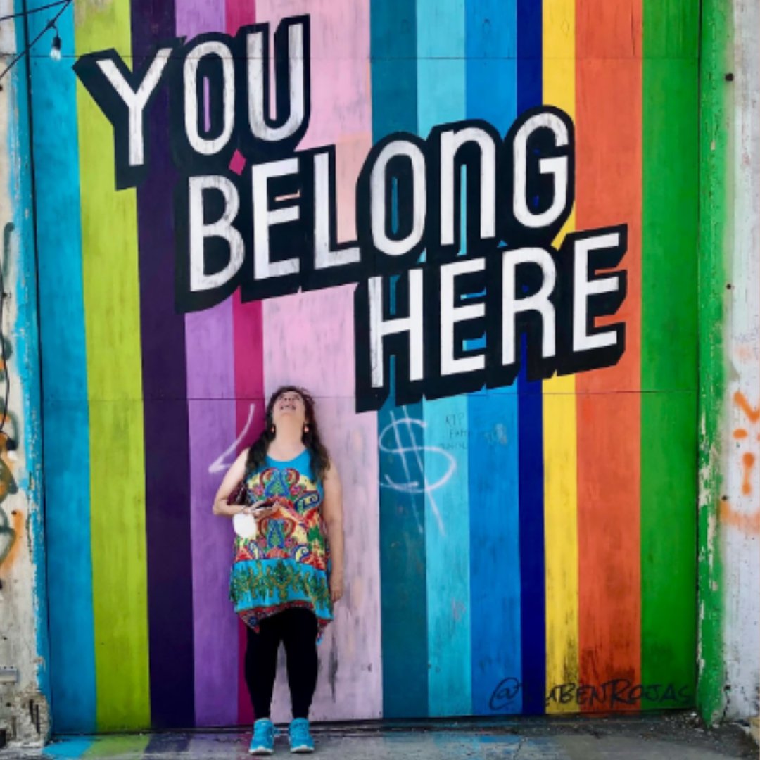 At this mural.
In this place.
In whatever space you take up.
Wherever you’ve been called to.
On this planet.
In God’s family.

You belong here. I just had to look up at the wonder of it all.

#WednesdayWisdom #wednesdayWanderlust #SanAntonioMurals