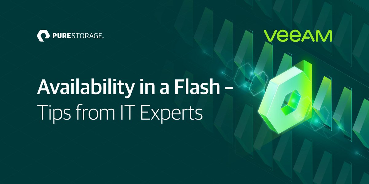 overwatchdata's tweet photo. Find out from experts from @Veeam, @PureStorage and @StorageIO about the All-Flash Solution for achieving always-on Availability. The Redmond Tech Talk paper gives you insights on how to improve the time of restoring mission-critical data. Download here >> https://t.co/dRQ2KtwXN1 https://t.co/ySIXIsAktI