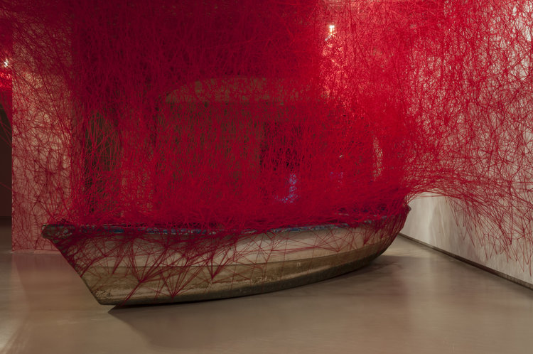 WomensArtForAll's tweet photo. Chiharu #Shiota #WomensArt #ArtByWomen •Uncertain Journey• https://t.co/2oI2fs7yYL