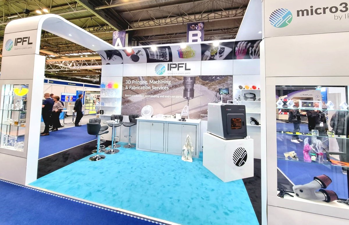IPFLtd's tweet photo. Day 1 of TCT at the NEC is well underway for IPFL on stand B45- it's great to be back!
Bill and Adam Bloomfield are available both days to talk #3dprinting and #machining. Come along to check out our BMF Micro 3D printer in action!
#innovation #microparts #tct3sixty https://t.co/pgfKAJyygi