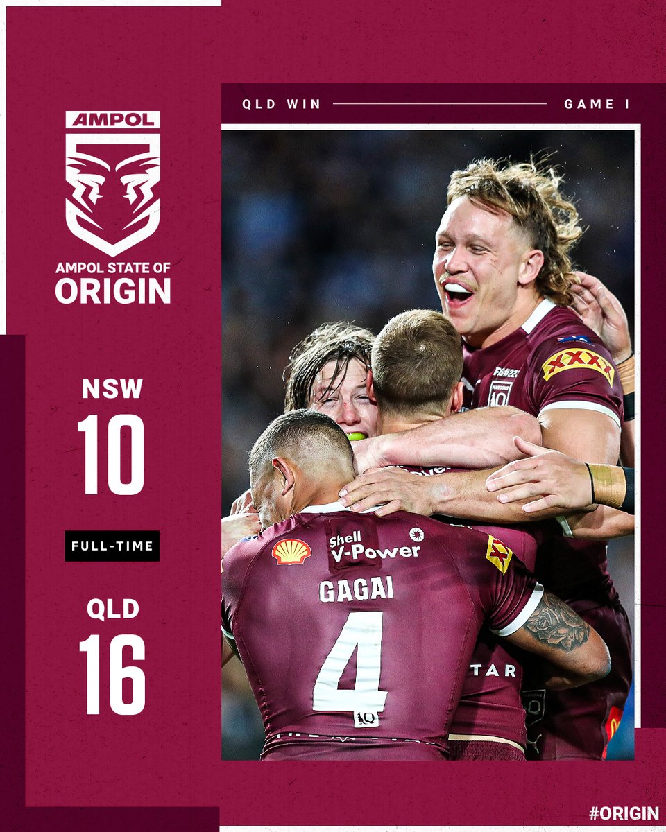 NRL's tweet image. QUEENSLANDER 🔴

#Origin