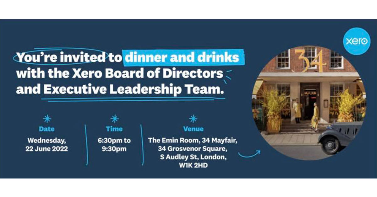 RowdensAdvice's tweet image. Wow! 👏
Penny has been personally invited to attend a Xero event hosted by its board of directors and exec. leadership team 👥🍽🥂
If you have any questions you would like @RowdensAccy to pose to the guys at Xero, just let us know 😉

@Xero #beautifulsoftware