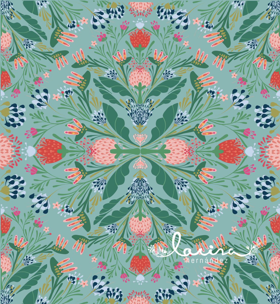 Exotic Symmetry. I love to draw flowers. I love the diversity of shapes, colors, textures, and smells. It’s very relaxing and joyful to draw flowers. .#symmetry #symmetrytool #symmetrytoolinprocreate #mirroringeffect #floral #mandala #ornamental #alwaysflowers #larisahernandez