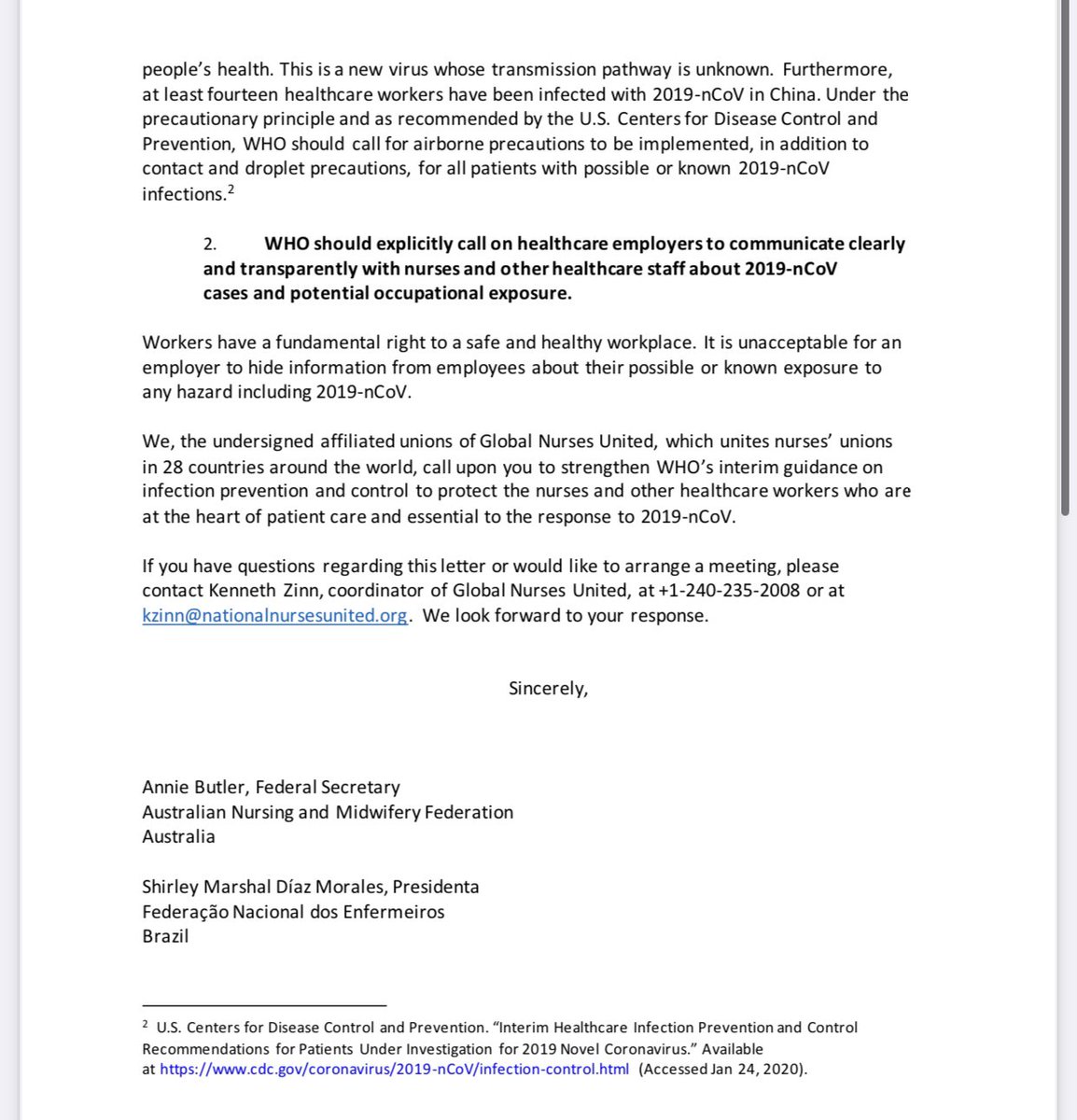 JoanElizShields's tweet image. I’m returning to this thread to add @gabbystern, Communications Director for the @WHO and serves as a spokesperson for @DrTedros since March 2019.

I want to know why the Jan 30,2020 @GlobalNursesU letter to WHO/Dr Tedros was ignored?