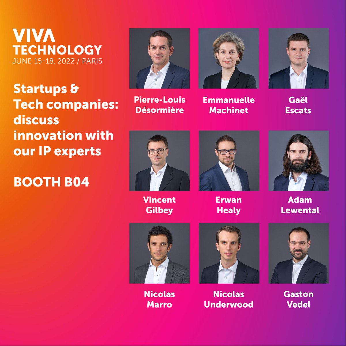 Beau de Loménie (BDL-IP) (@bdl_ip) on Twitter photo 🚀 Viva Technology 2022 is around the corner!
✅ Startups and Tech companies, discuss innovation with our IP experts
➡️ See you in 7 days at Booth B04 for a fruitful discussion about your innovations!
lnkd.in/eX8K3YVp
#vivatech #vivatech2022 #vivatechnology #innovation 🚀 Viva Technology 2022 is around the corner!
✅ Startups and Tech companies, discuss innovation with our IP experts
➡️ See you in 7 days at Booth B04 for a fruitful discussion about your innovations!
lnkd.in/eX8K3YVp
#vivatech #vivatech2022 #vivatechnology #innovation