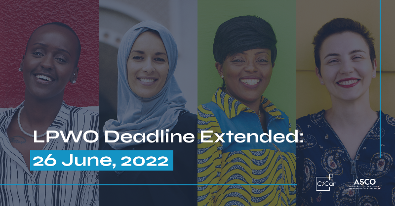 CCan_org's tweet photo. Due to popular demand, the application deadline for the Leadership Programme for Women in Oncology (LPWO) has been extended to Sunday, 26 June 2022. 📅 @ASCO

Apply today! 👇