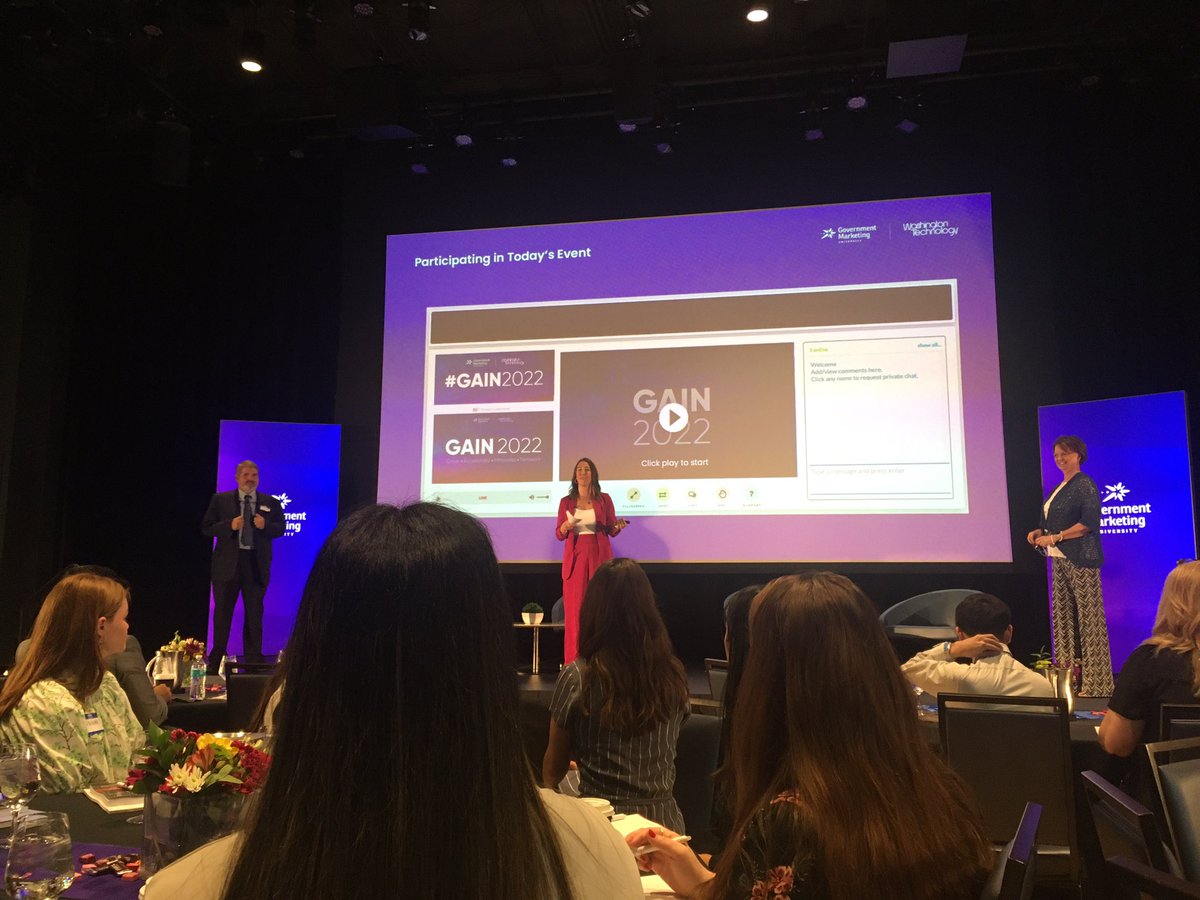 PRMillennial's tweet image. Excited to be back in person at @GetMarkedU’s #GAIN2022! #GovCon