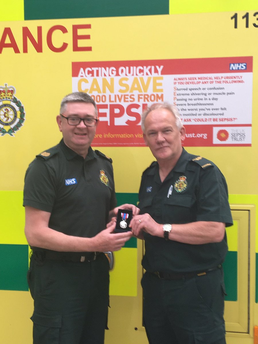 Pleasure to present Stan, with his Platinum Jubilee Medal.