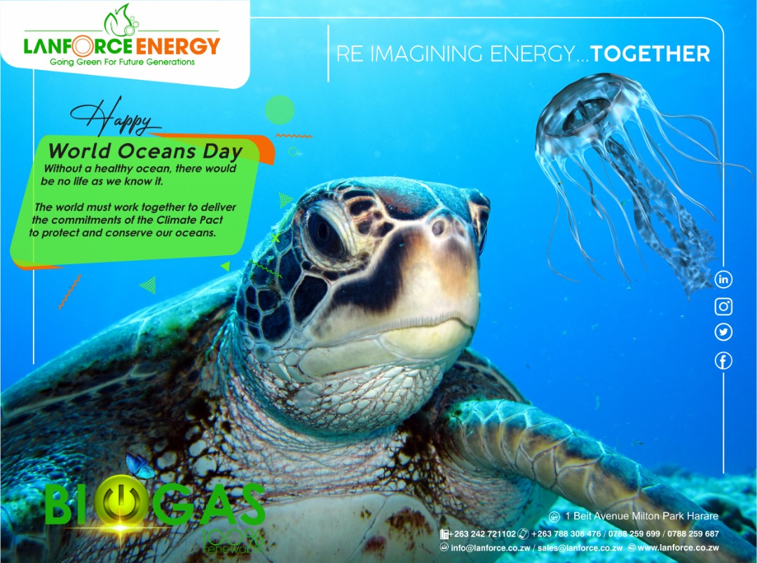 EnergyZim's tweet photo. As we join the world in celebrating #worldoceansday2022
#ClimateChange #CleanCooking #GoingGreenForFutureGenarations #netzero #SDGsContributors #WasteIntoEnergy #PositiveDevelopment #TurningWasteIntoEnergy #SmartFarming #renewableenergy #climateaction https://t.co/nJAS47L4dV