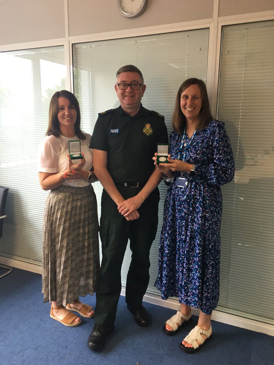 Glad to present Jackie and Sandra, with their Jubilee Coins.