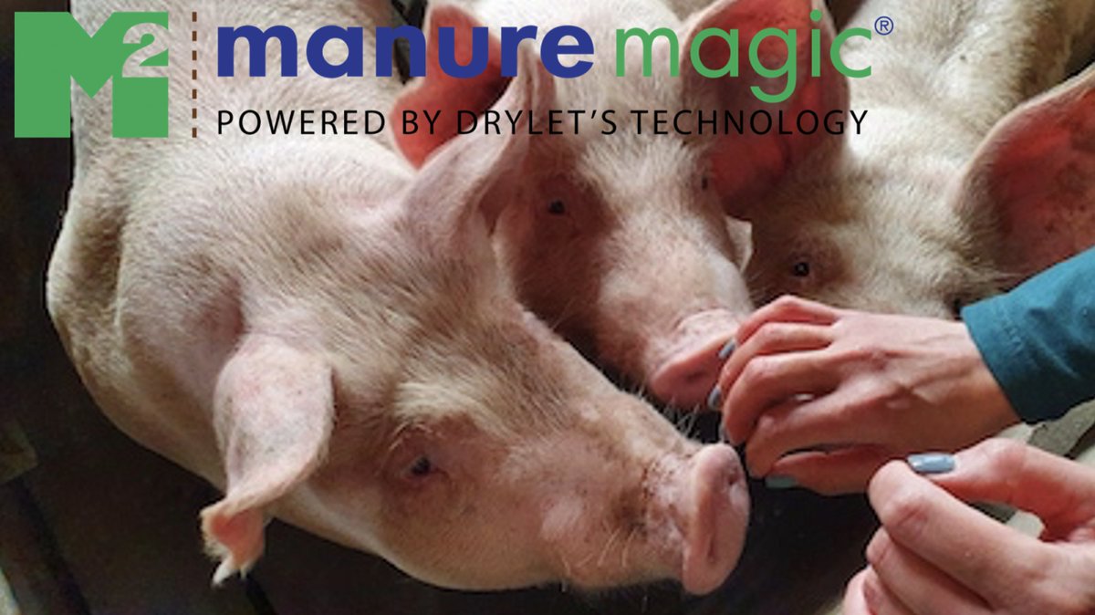 Drylet's tweet photo. Tired of treating your #pits monthly? Dose ManureMagic® biocatalyst just once per pumping season and get more #manure out of your pit. Ask for information @WorldPorkExpo booths #V629 (#AgVice) and #SV310 (@EldonCStutsman). #bioremediation #fertilizer https://t.co/DFD0kHcGkX