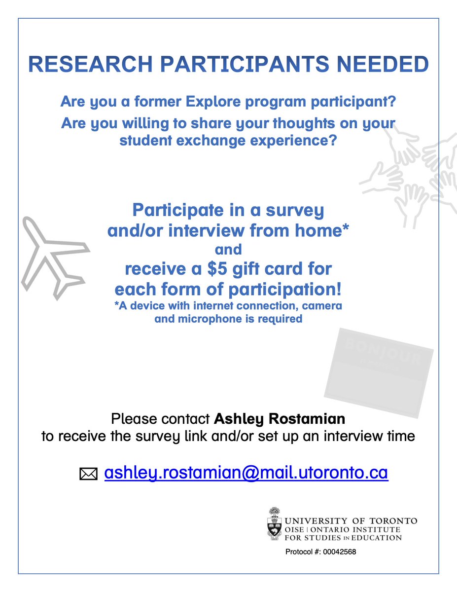 KimiaFardfini's tweet photo. A close friend of mine is conducting her Ph.D. research on former #Explore participants. Please reach out to her to help get her started. #MyExplore https://t.co/j8B1wop49J